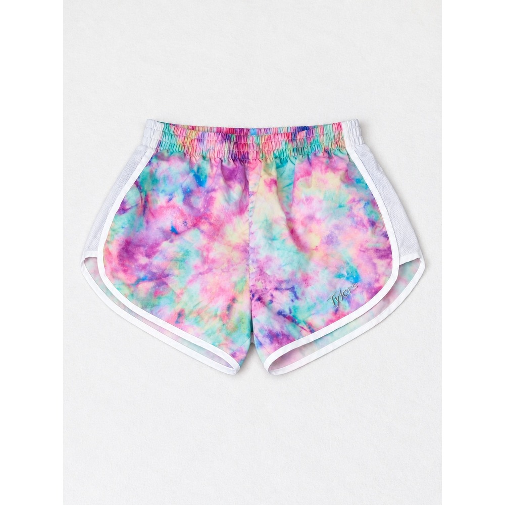 Tyler's Adult XS Pastel Tie Dye Athletic Running Shorts Dolphin Hem
